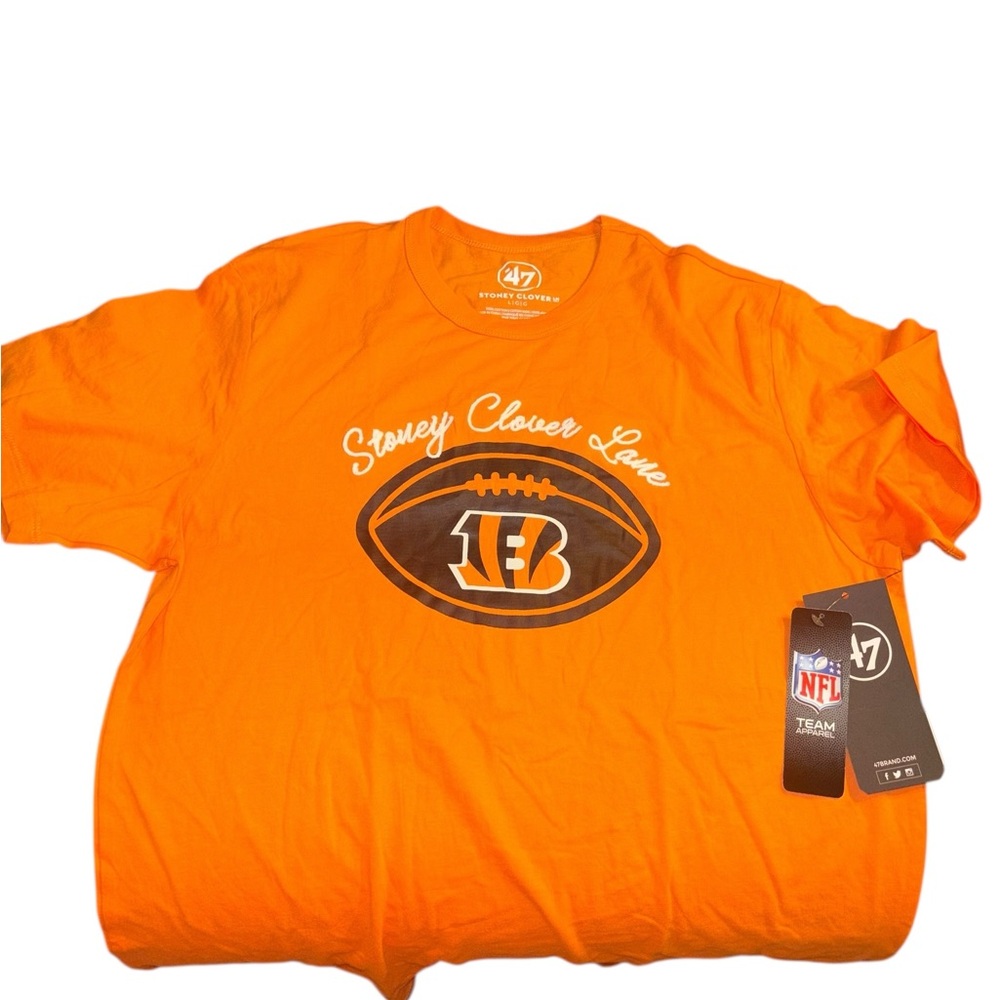 ’47 Brand Stoney Clover Lane Cincinnati Bengals NFL Tee | Men’s L | NWT